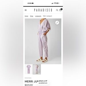 Paradised Merri Jumpsuit Small NWT